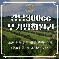 강남300cc 무기명회원권